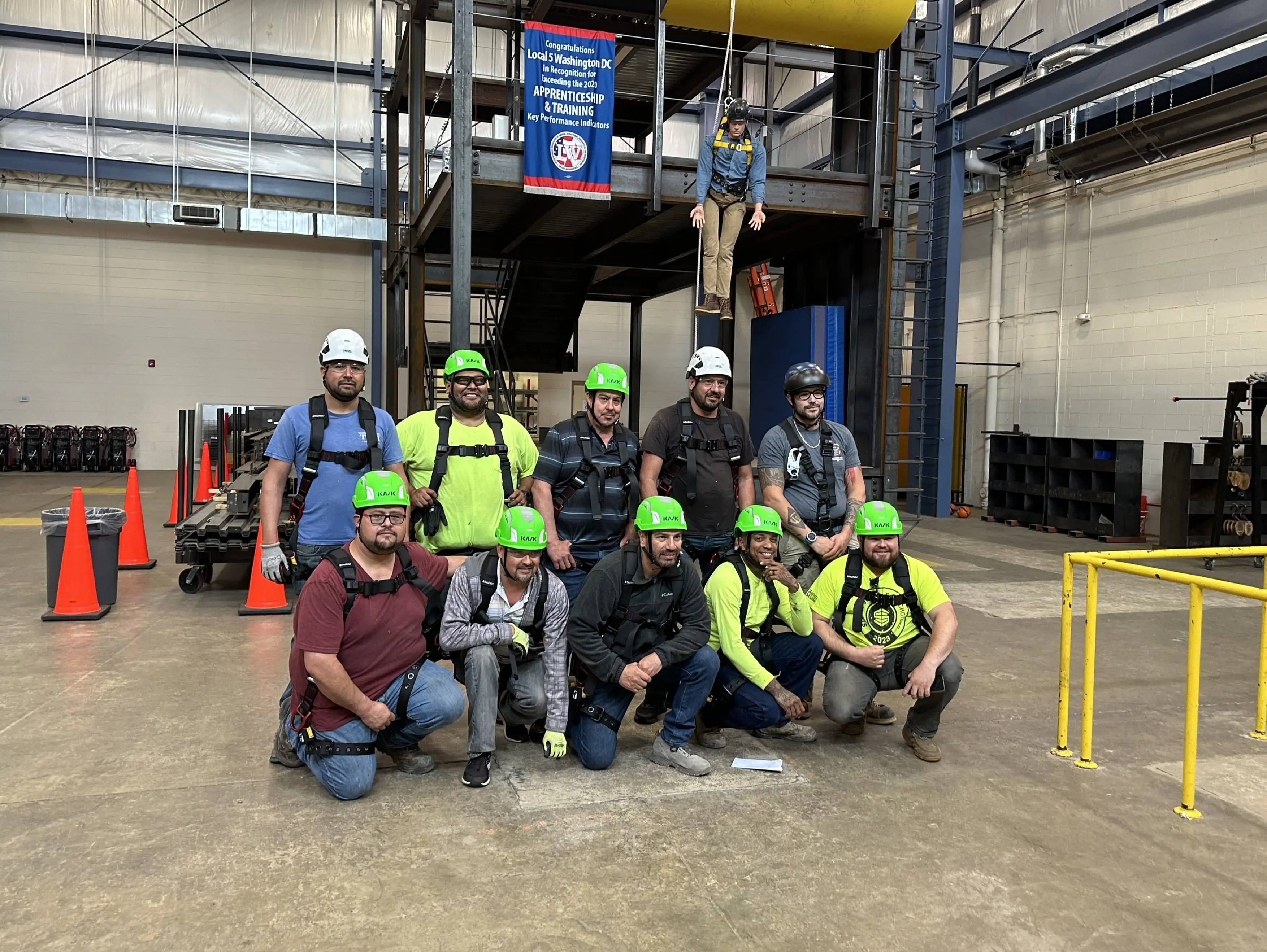 Safety inspection on construction site